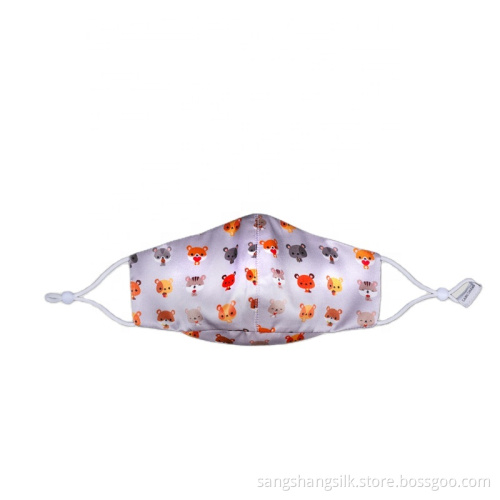 Amazon hot sale silk kid printed face mask